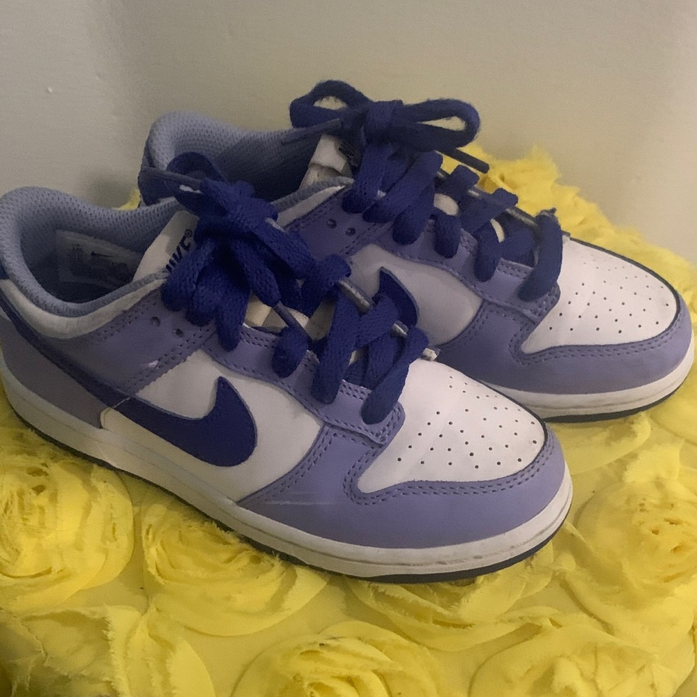 Nike Kids Lavender and White Sneakers